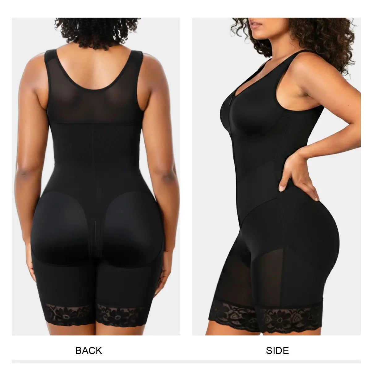 SHAPERX Sculpting Tummy Control Fajas Colombianas for Women Moldeadoras Shapewear with V-Shape Sculpting Elastic Band